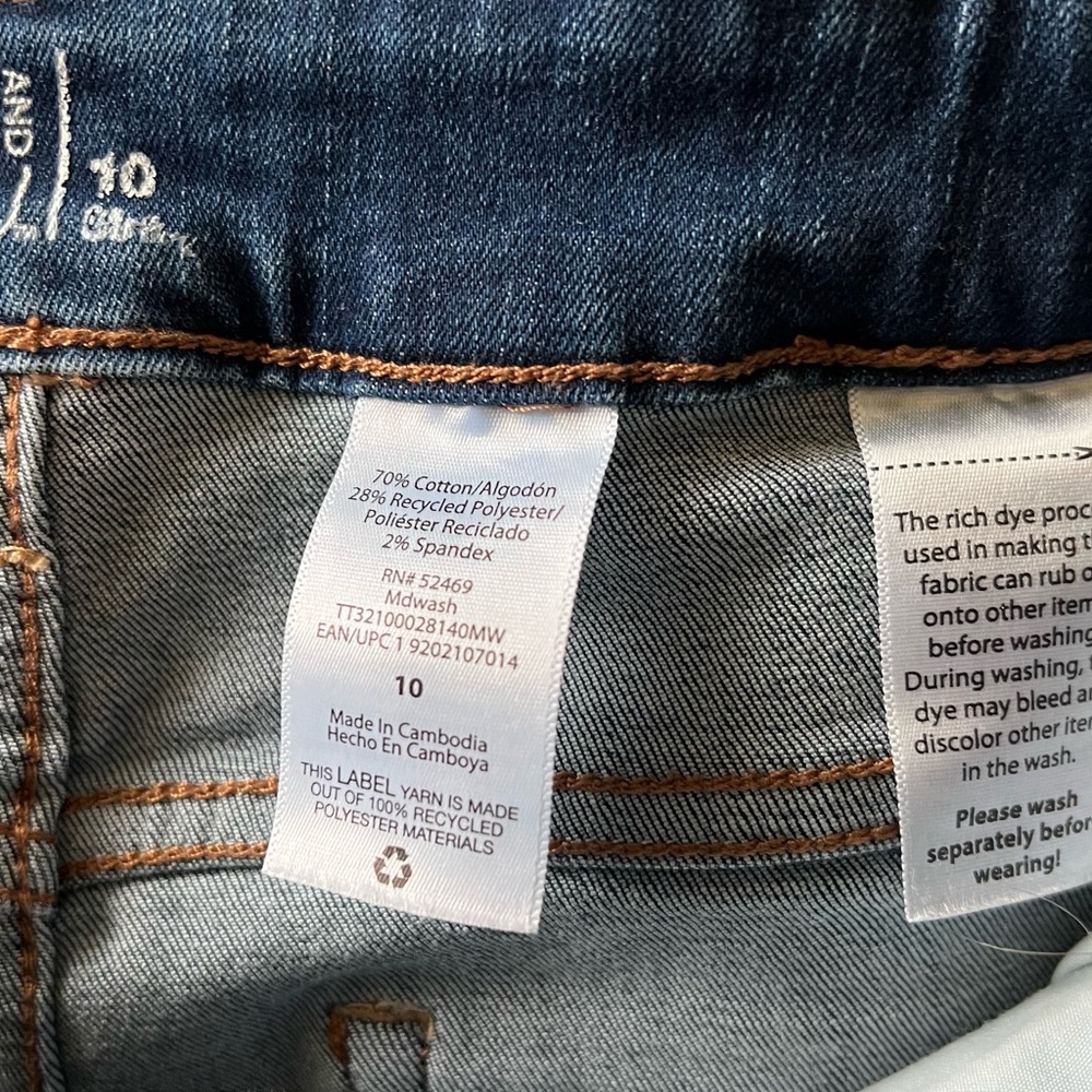 Time and Tru Dark Blue Cropped Ankle Jeans - Picture 5 of 6